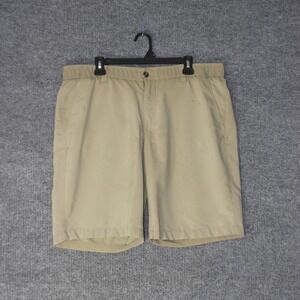 Under Armour Golf Shorts Mens 38 Tan Loose Fit HeatGear Stretch Khaki Comfort